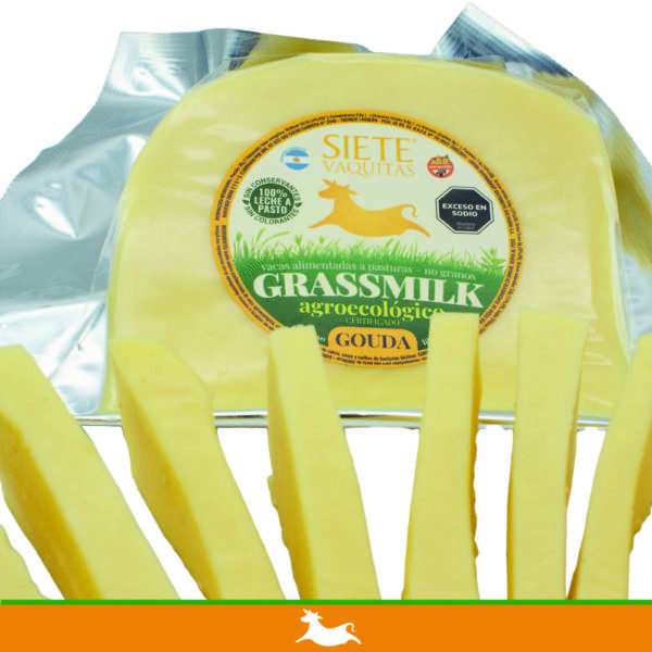 queso gouda de vaca, grassmilk, grassfeet, queso agroecologico, queso organico, queso a pasto, queso, siete cabritos, queso de cabra, pizza, comida sana, queso rallado, pasta sana, quesos gourmet, siete vaquitas, córdoba, argentina